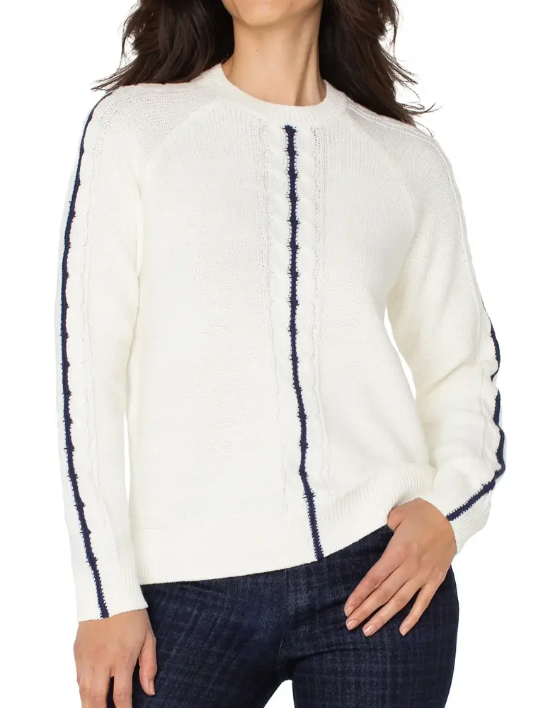 Liverpool Long Sleeve Crew Neck Raglan Sweater