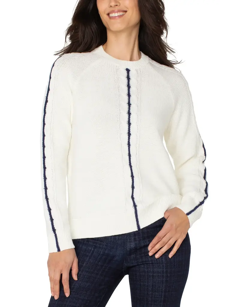 Liverpool Long Sleeve Crew Neck Raglan Sweater