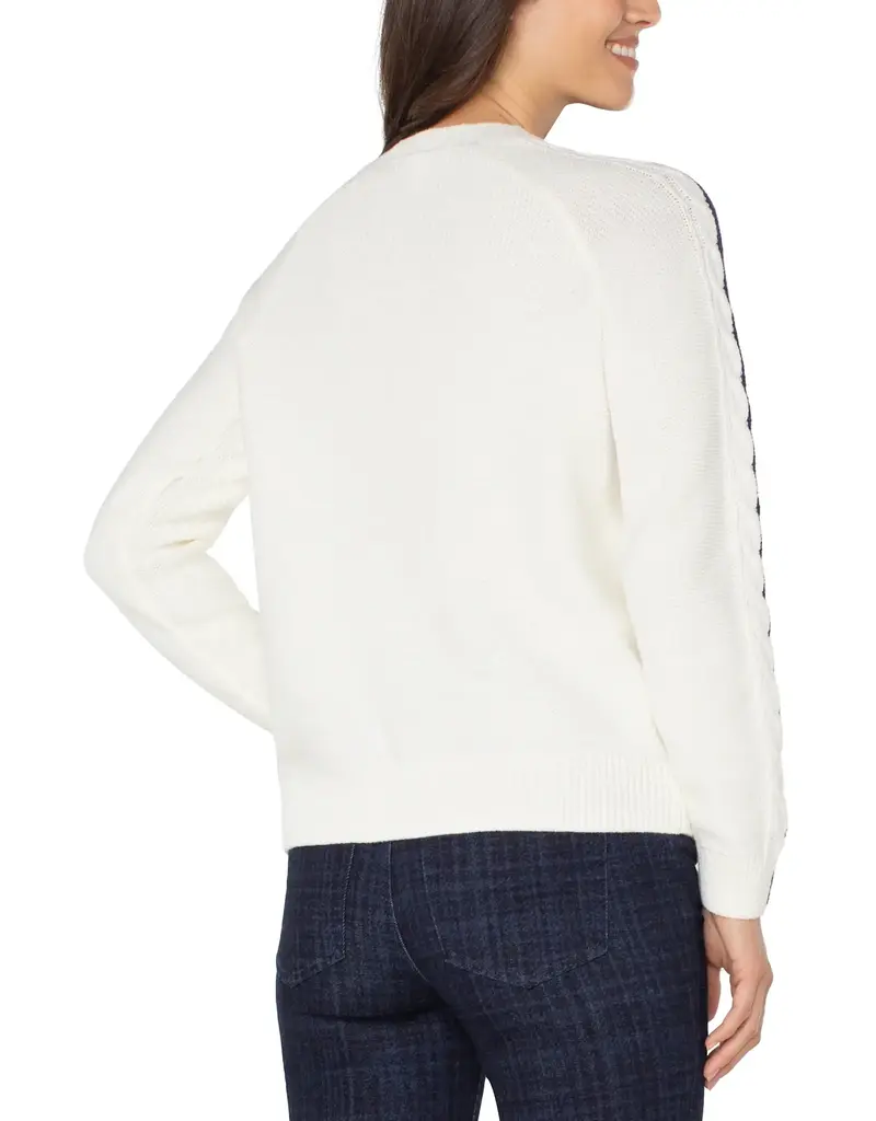 Liverpool Long Sleeve Crew Neck Raglan Sweater