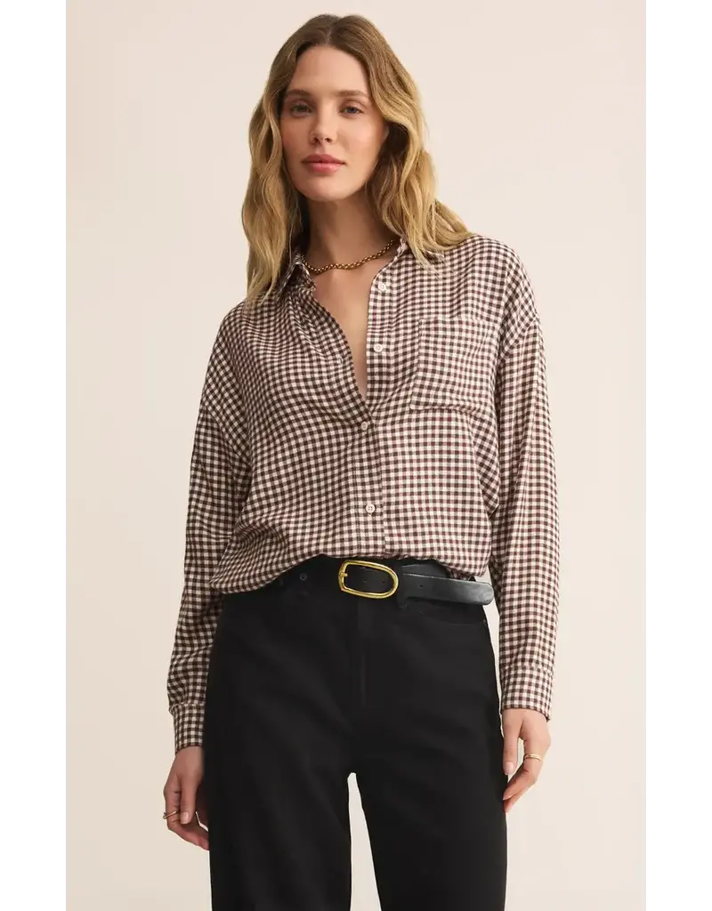 Z Supply River Plaid Button up