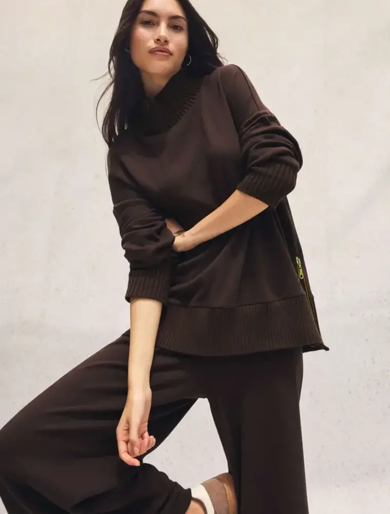 Z Supply Sable Rib Sweatshirt