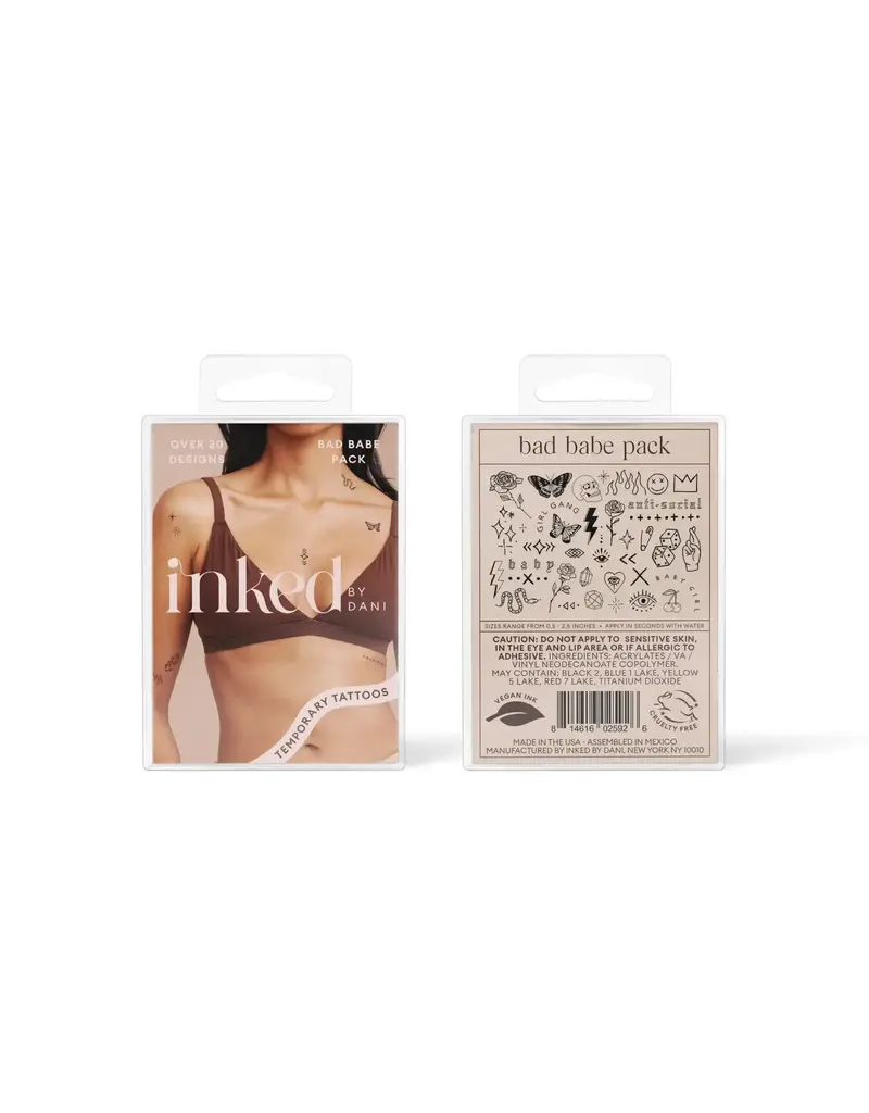inkd by dani Hand Drawn Temporary Tattoos (bad babe pack)