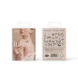 inkd by dani Hand Drawn Temporary Tattoos (butterfly dreams pack)