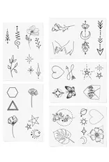 inkd by dani Hand Drawn Temporary Tattoos (fine line pack)