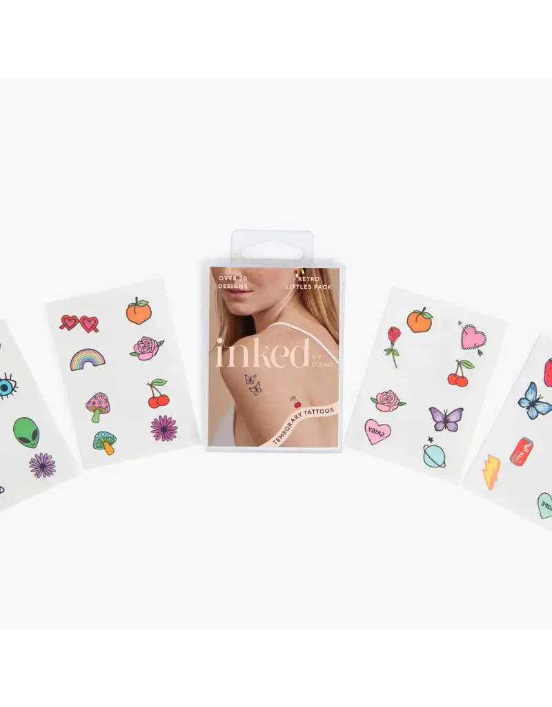 inkd by dani Hand Drawn Temporary Tattoos (retro littles pack)
