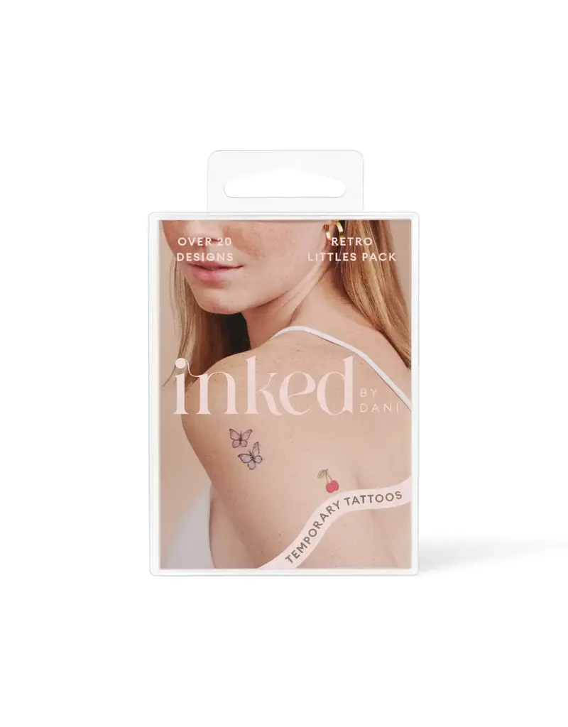 inkd by dani Hand Drawn Temporary Tattoos (retro littles pack)