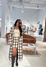 Sadie & Sage Manhattan Hush Plaid Mini Skirt