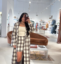 Sadie & Sage Manhattan Hush Plaid Coat