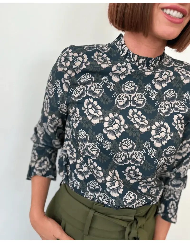 Jo Flower/Strait Laced Lawrence Blouse