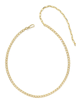 Kendra Scott Bella Tennis Necklace Gold White Metal CZ