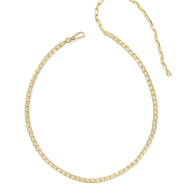 Kendra Scott Bella Tennis Necklace Gold White Metal CZ
