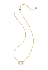 Kendra Scott Elisa Bezel Pendant Necklace Gold Ivory MOP