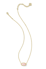Kendra Scott Elisa Necklace Gold Rose Quartz Necklace