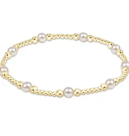 ENEWTON Classic Purpose Pattern 4mm Bead Bracelet Gold Pearl