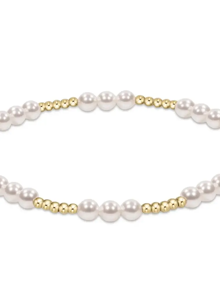 ENEWTON Classic Joy Pattern 4mm Bead Bracelet Pearl