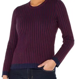 Liverpool Long Sleeve Crew Neck Ribbed Sweater