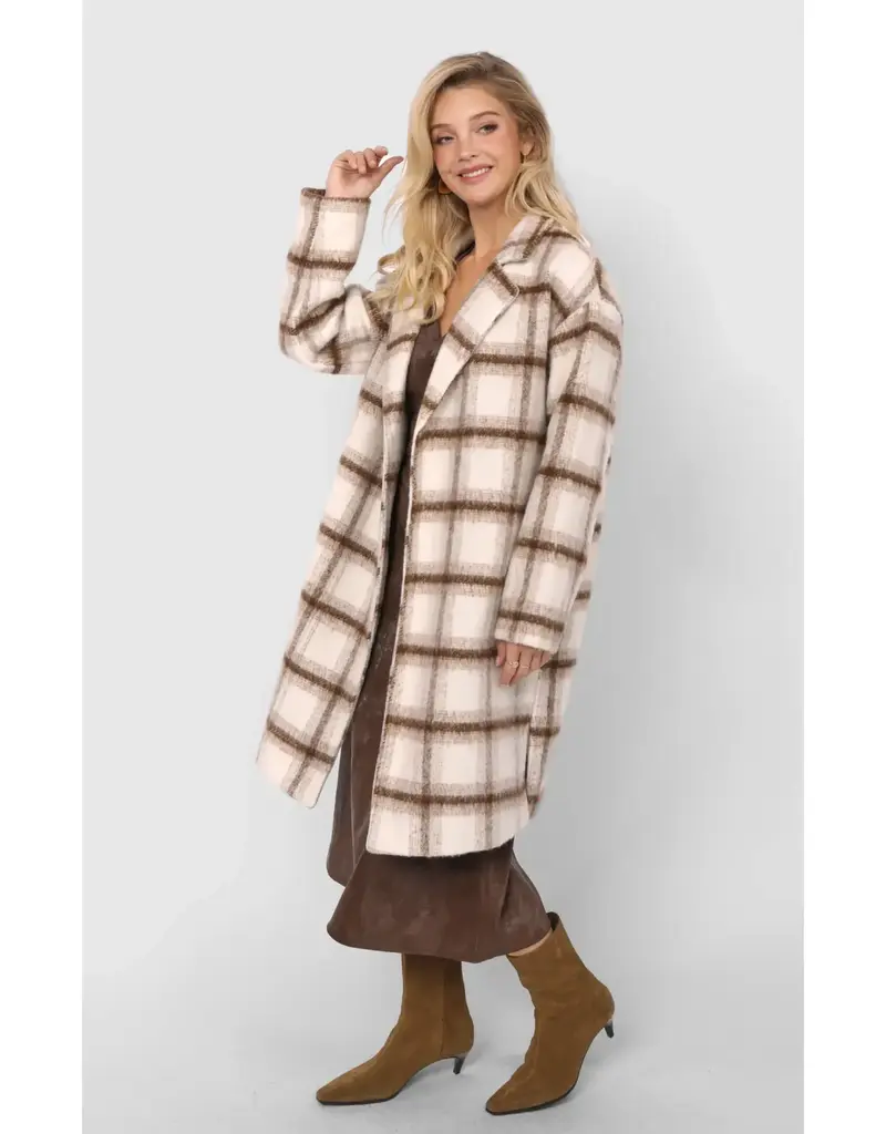 Sadie & Sage Emily Long Open Front Jacket