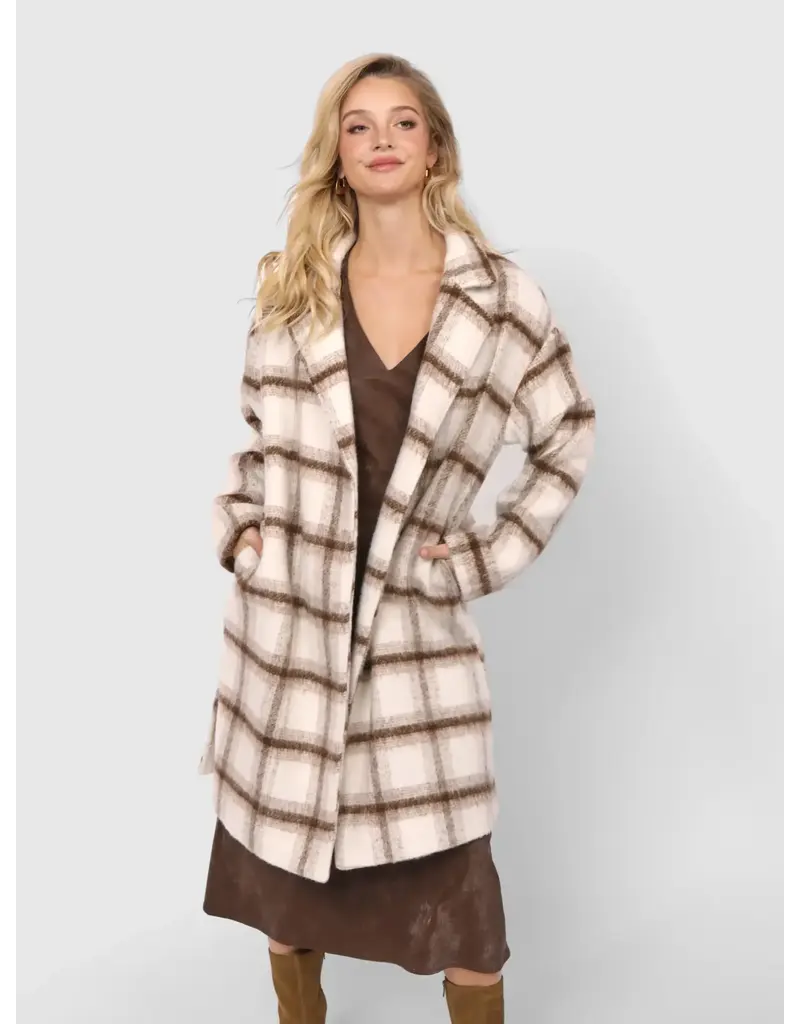 Sadie & Sage Emily Long Open Front Jacket