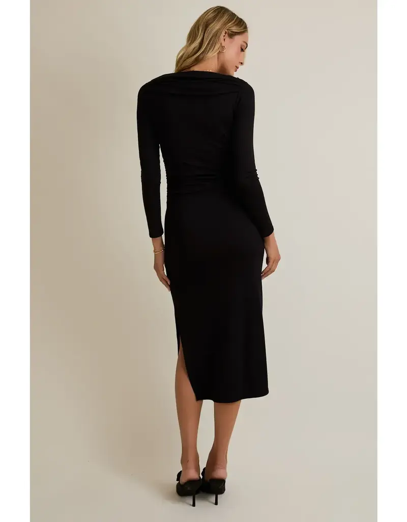 G Clara off the shoulder Ruched Dress