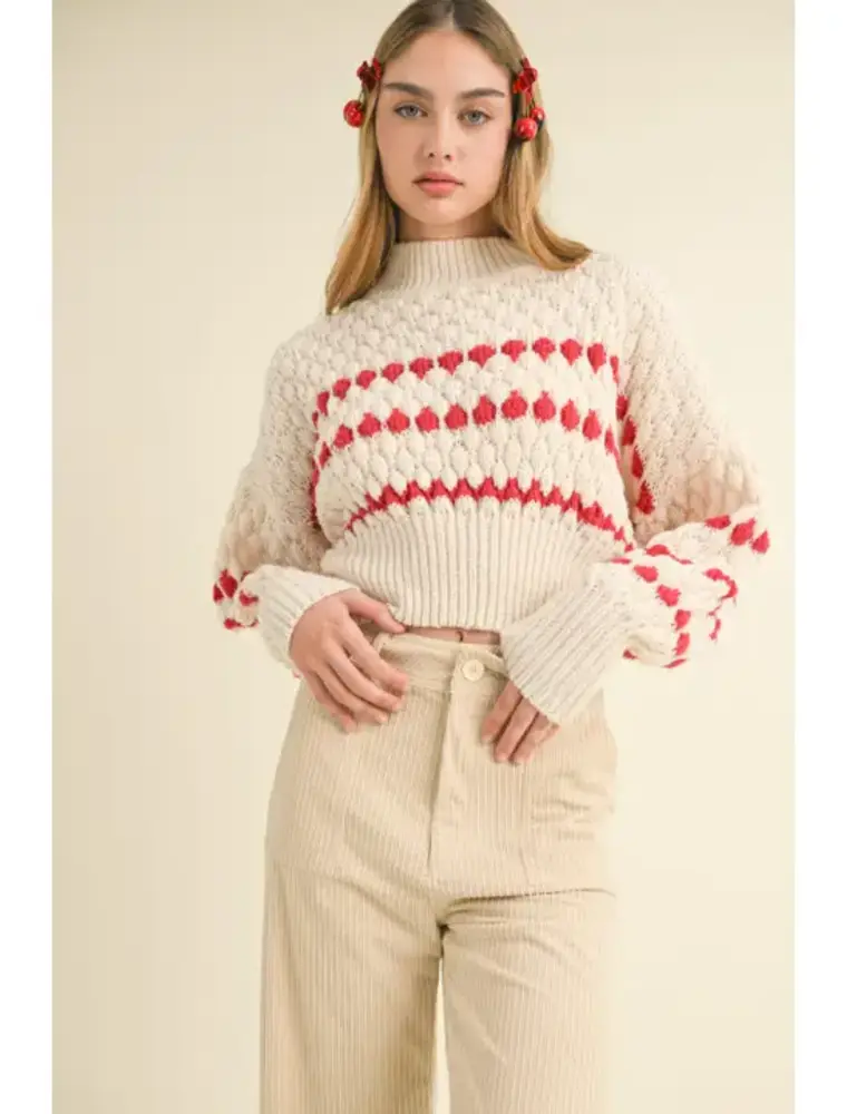 miou muse The Perry Pop of Red Sweater