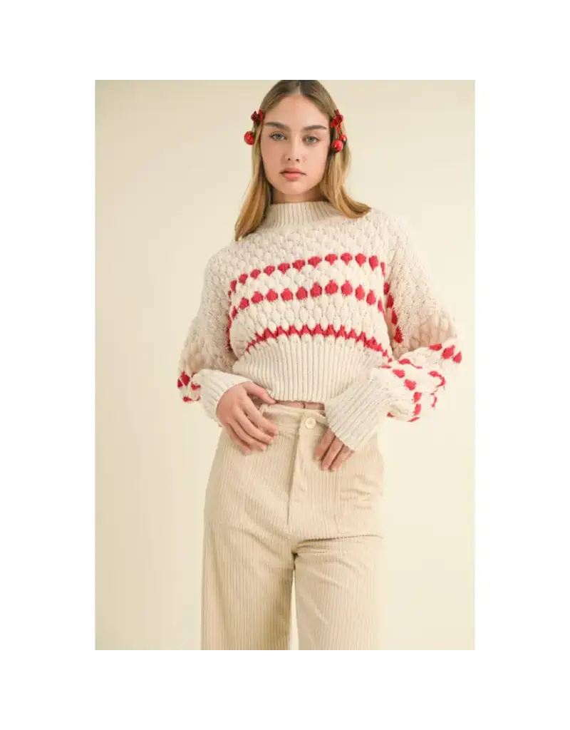 miou muse The Perry Pop of Red Sweater