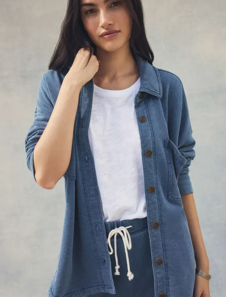 Z Supply All Day Knit Denim Jacket