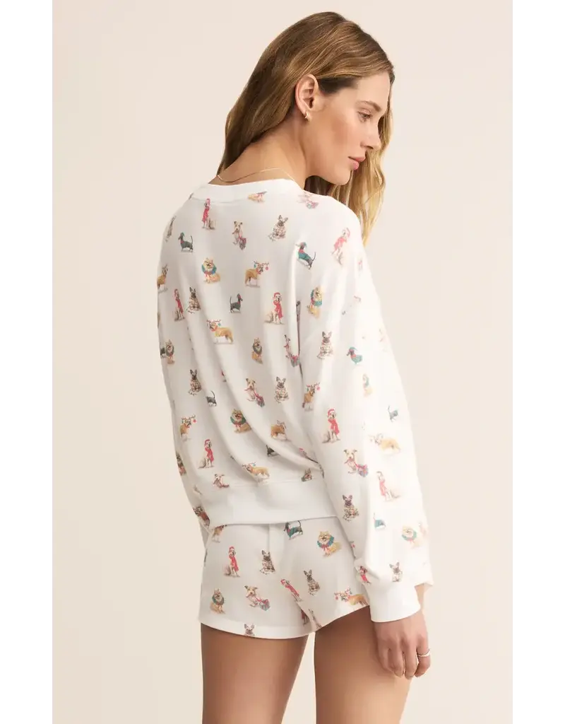 Z Lounge Cozy Pup Long Sleeve Top