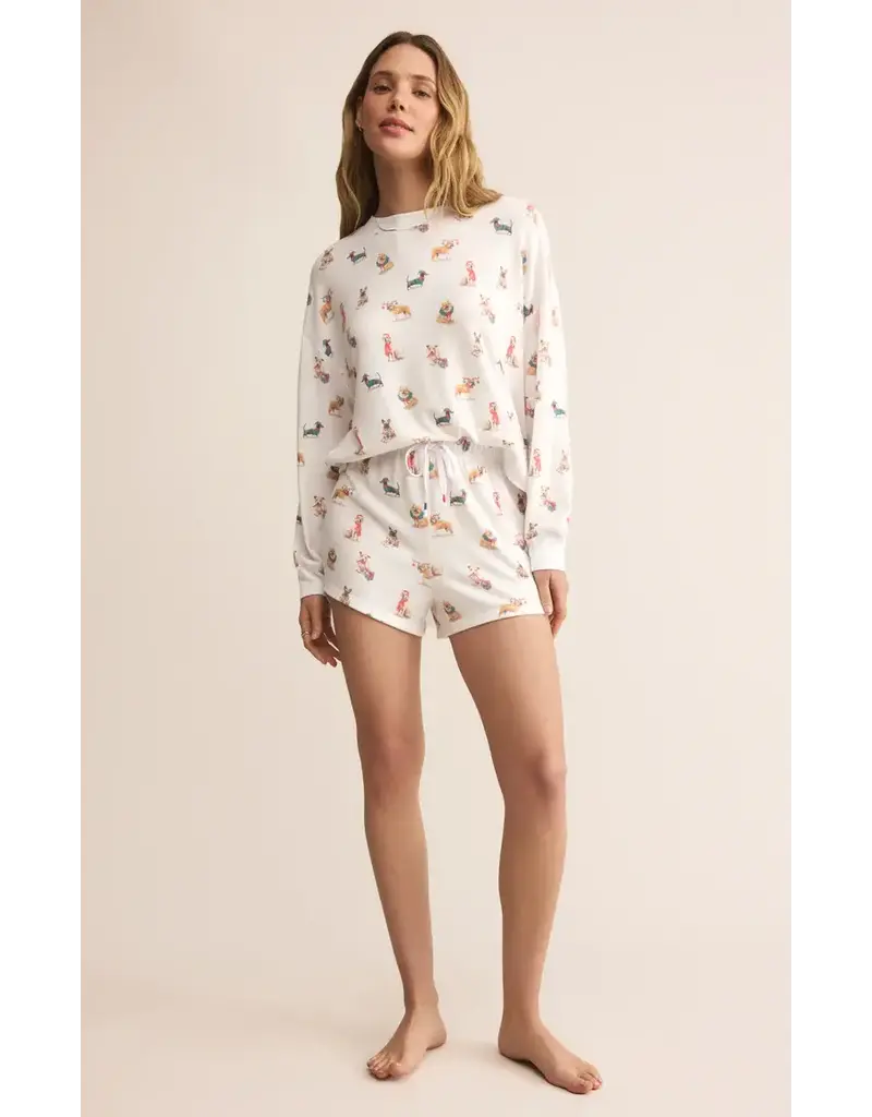 Z Lounge Cozy Pup Long Sleeve Top