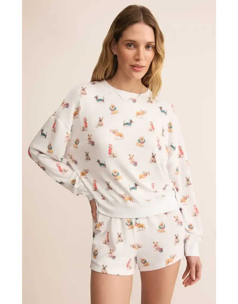 Z Lounge Cozy Pup Long Sleeve Top