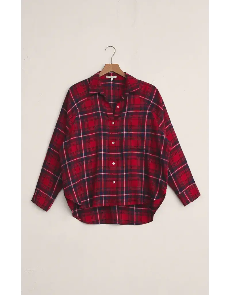 Z Lounge River Plaid Button Up
