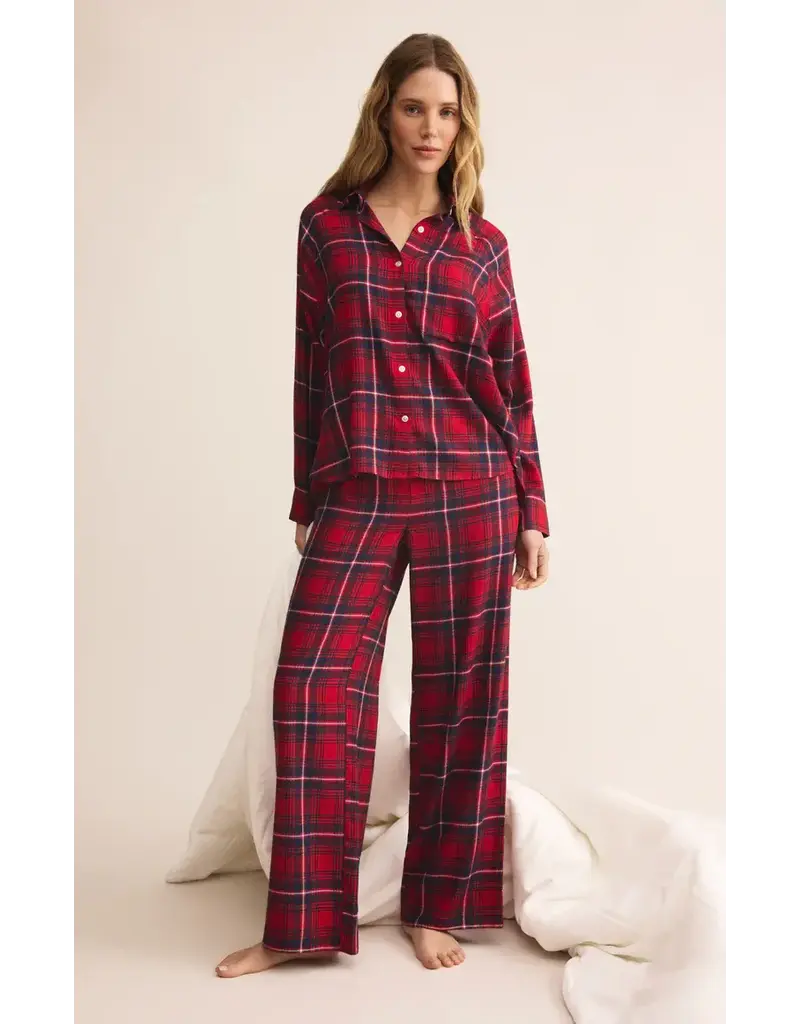 Z Lounge River Plaid Button Up