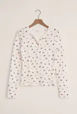 Z Lounge Holly Pointelle Long Sleeve Top