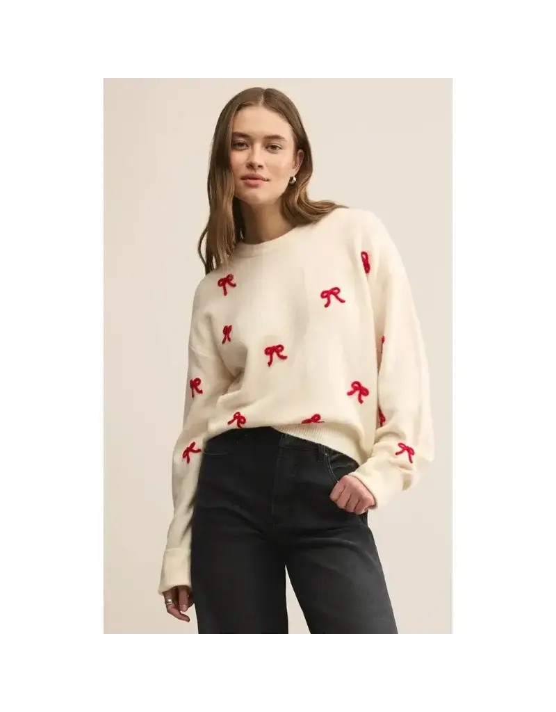 Z Supply Tie Ribbon Sweater