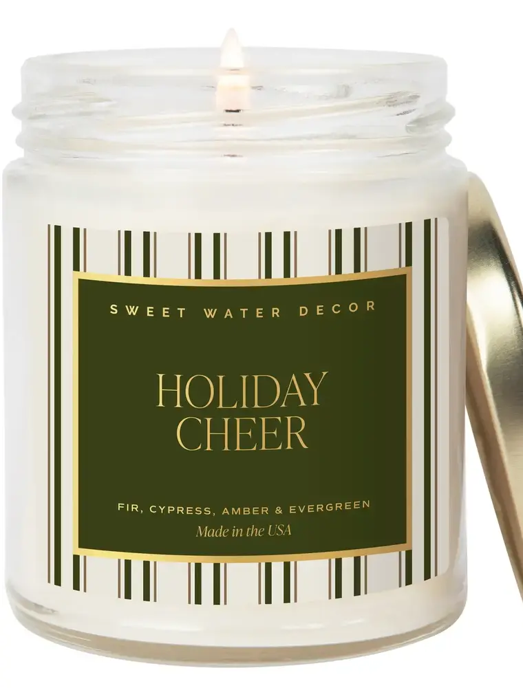Sweet Water Decor Holiday Cheer 9oz.  Soy Candle