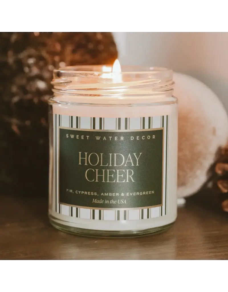 Sweet Water Decor Holiday Cheer 9oz.  Soy Candle