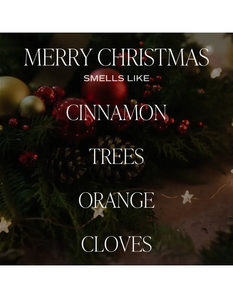 Sweet Water Decor Merry Christmas 9oz.  Soy Candle