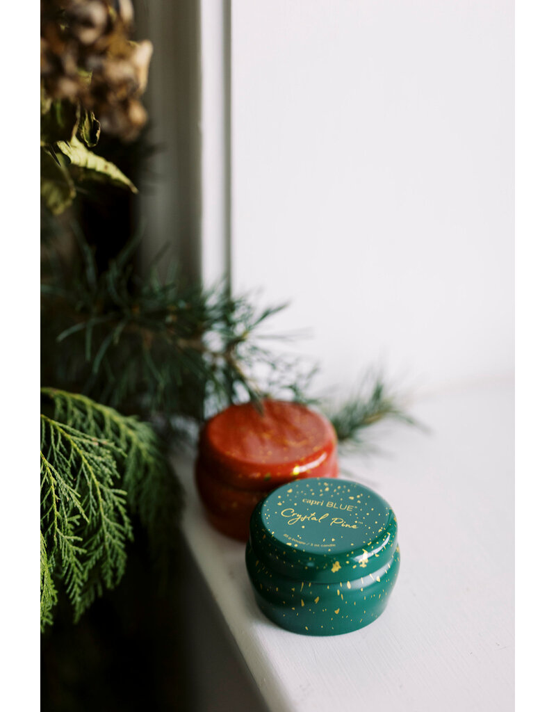 Capri Blue 3 oz. Crystal Pine Glimmer Mini Tin