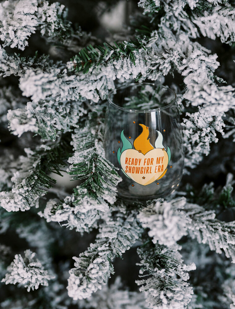 nearly june Ready for my Showgirl Era Stemless Wine Glass