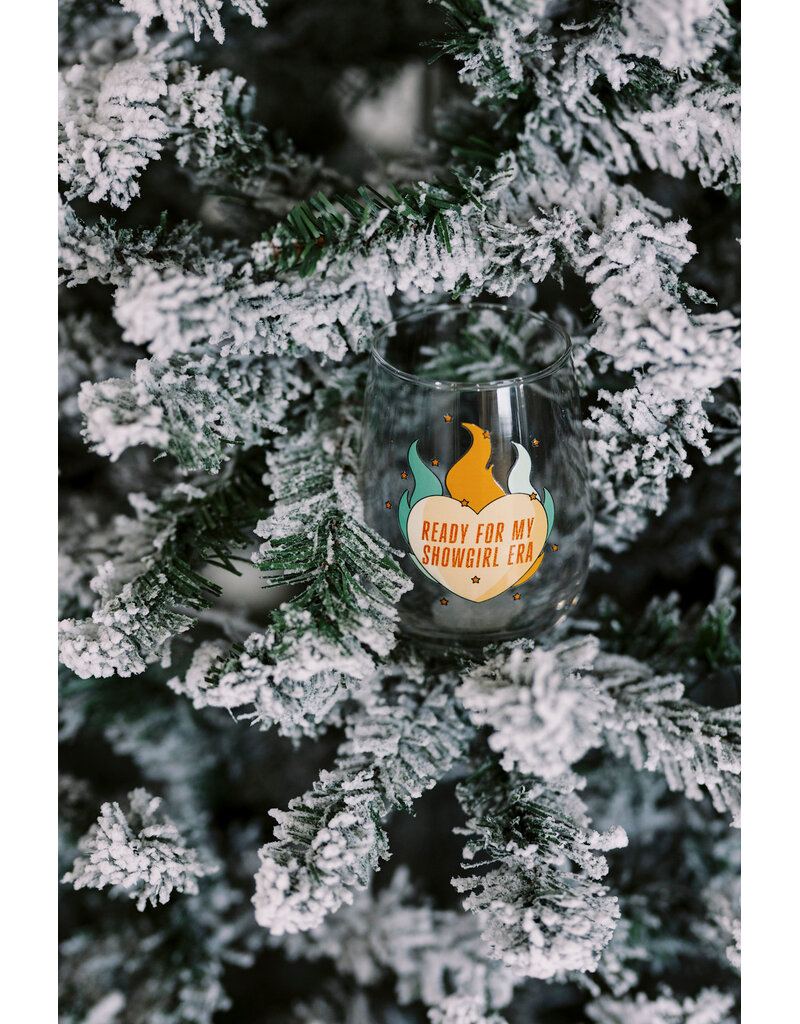 nearly june Ready for my Showgirl Era Stemless Wine Glass