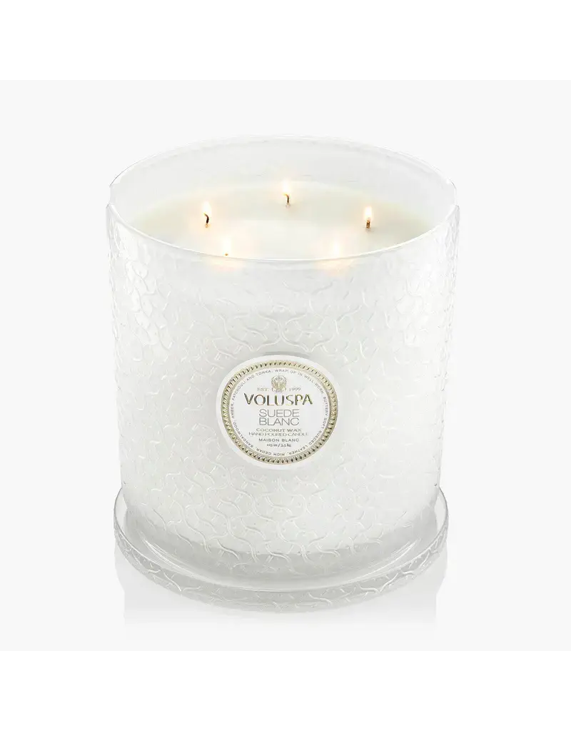 Voluspa Suede Blanc 5W Hearth