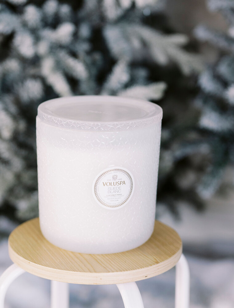 Voluspa Suede Blanc 5W Hearth