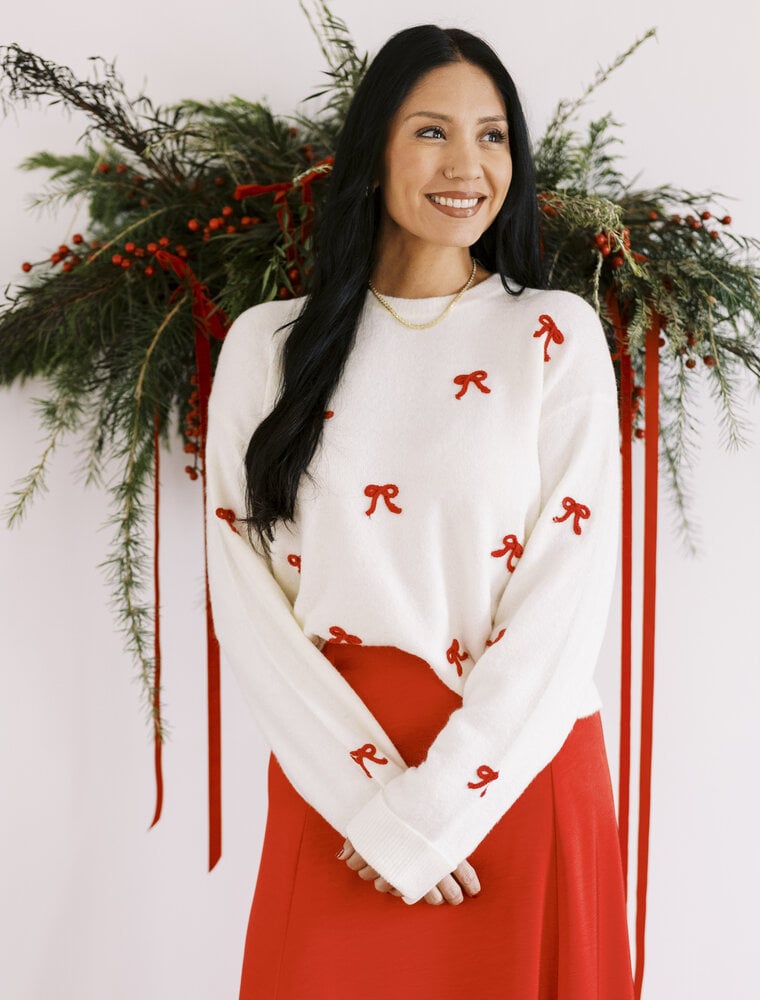 Z Supply Tie Ribbon Sweater