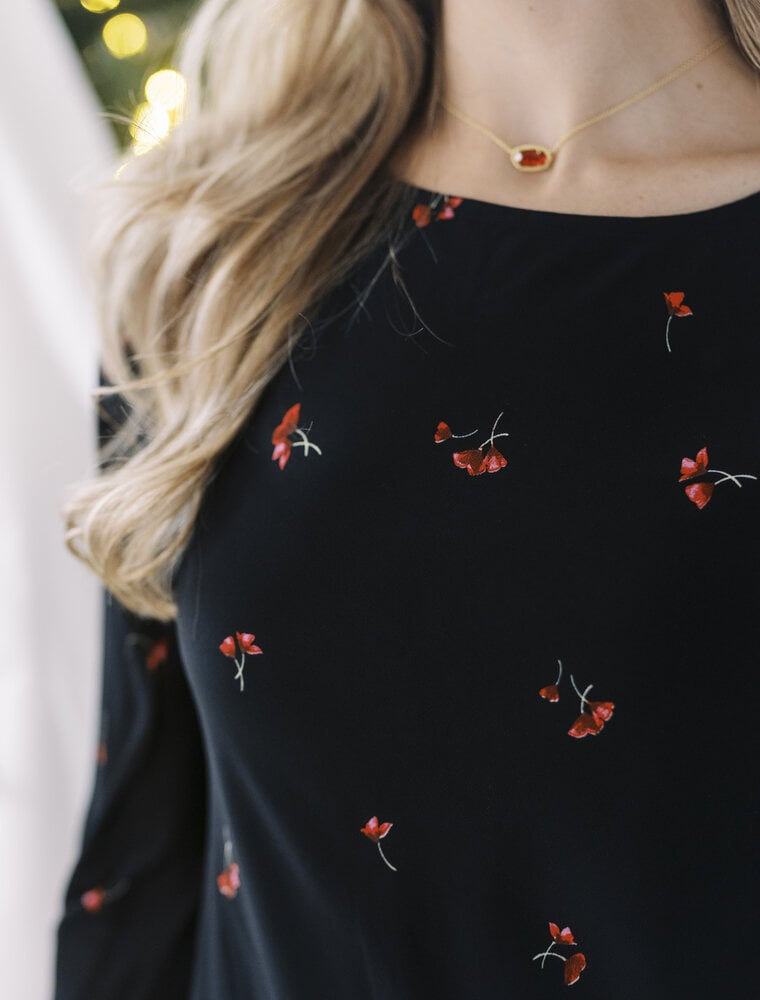 Kendra Scott Elisa Necklace Gold Clear Berry