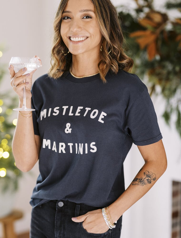 Z Supply Mistletoe Boyfriend Tee