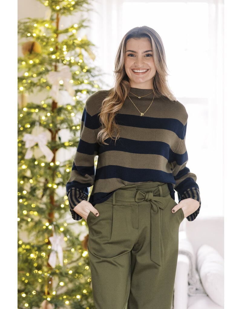 miou muse The Evelyn Striped Sweater