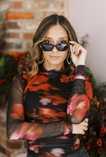 Z Supply Staycation Polished Black - Brown Polarized Sunglasses