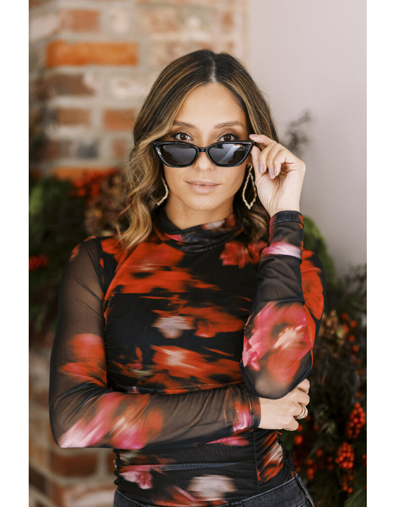 Z Supply Staycation Polished Black - Brown Polarized Sunglasses