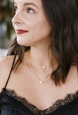 Kendra Scott Mini Elisa Satellite Pendant Necklace Gold Ivory MOP