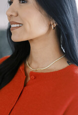 Kendra Scott Bella Tennis Necklace Gold White Metal CZ