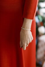 Kendra Scott Bella Tennis Bracelet Gold Metal White CZ